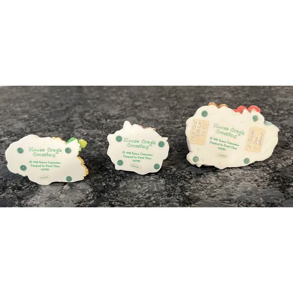 Enesco Moose Creek Crossing 2 Rocks & 1 Tree Stump 1995 Props #160725 - Picture 6 of 6